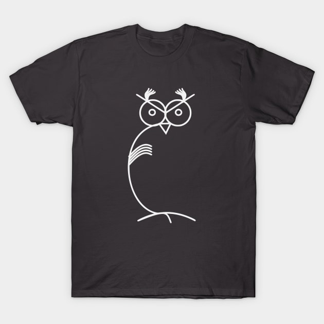 Owl Abstract T-Shirt by valsymot